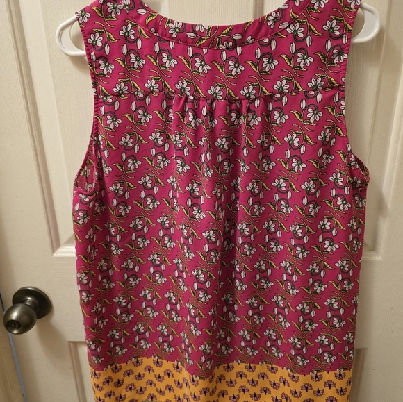 Violet & Claire Pink and Yellow Floral Blouse - Picture 3 of 3